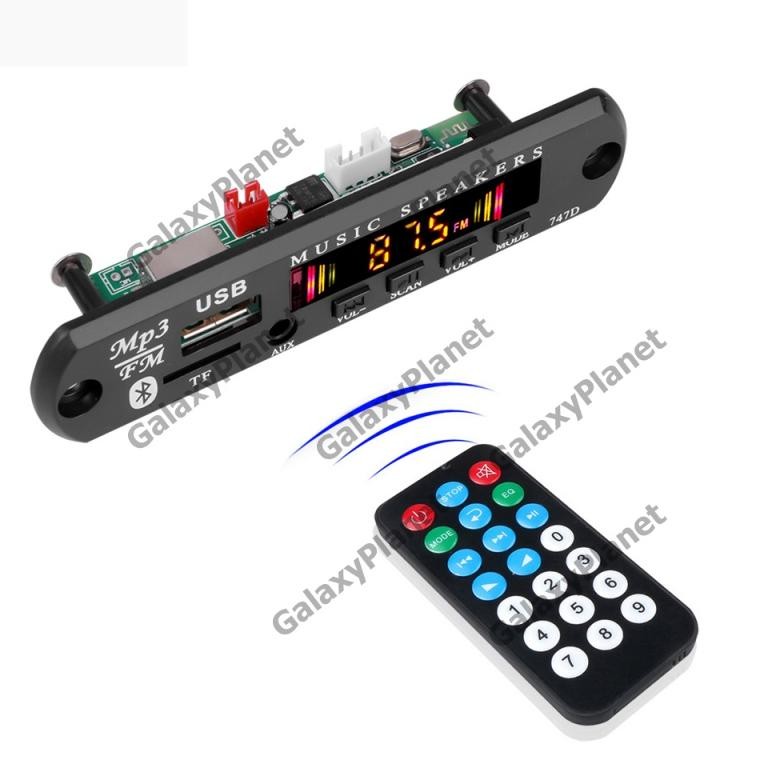 (DIKIRIM DARI JAKARTA) MODUL DEKODER PEMUTAR BLUETOOTH 5.0 PAPAN DEKODER DC 5V 12V MP3 WMA DECODING 