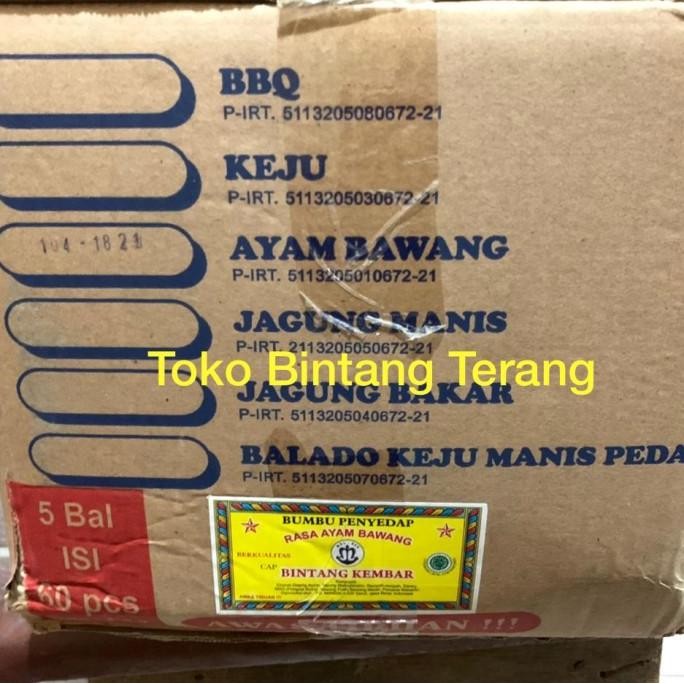 

Grosir Bumbu Atom Bintang Kembar Rasa Ayam Bawang 250 Gr 1 Dus Karton 60 Pcs