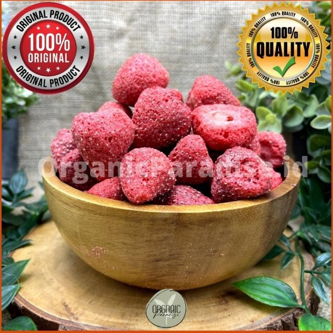 

Sale Dried Freeze Whole Strawberry / Strawberry Kering Utuh 250 Gr