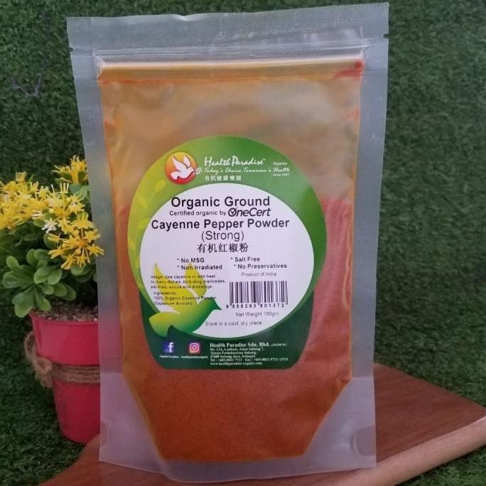 

Murah Health Paradise Organic Cayenne Pepper Powder (Strong) 100G