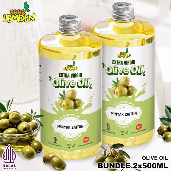 

Grosir Minyak Zaitun 1 Liter - Extra Virgin Olive Oil 100% Paket 2 X 500Ml / Evoo - Minyak Zaitun Untuk Masak Dan Untuk Diminum - By Aleska Store