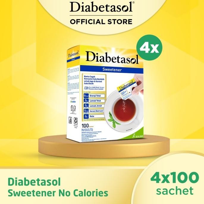 

Murah Buy 4 Diabetasol Sweetener No Calories 100X1.5G