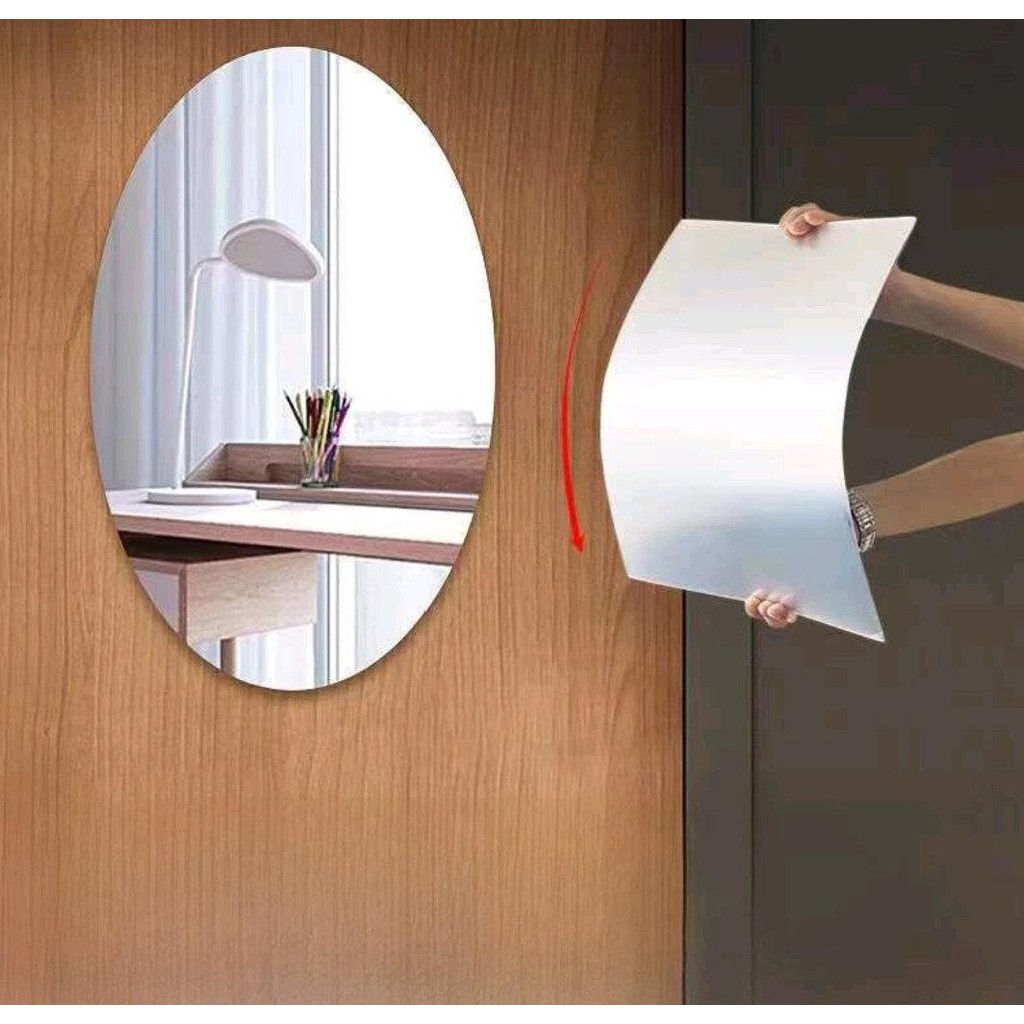 STIKER CERMIN DINDING AKRILIK TEMPEL 3D WALLPAPER HD , CERMIN TEMPEL MIRROR STIKER KACA TEMPEL