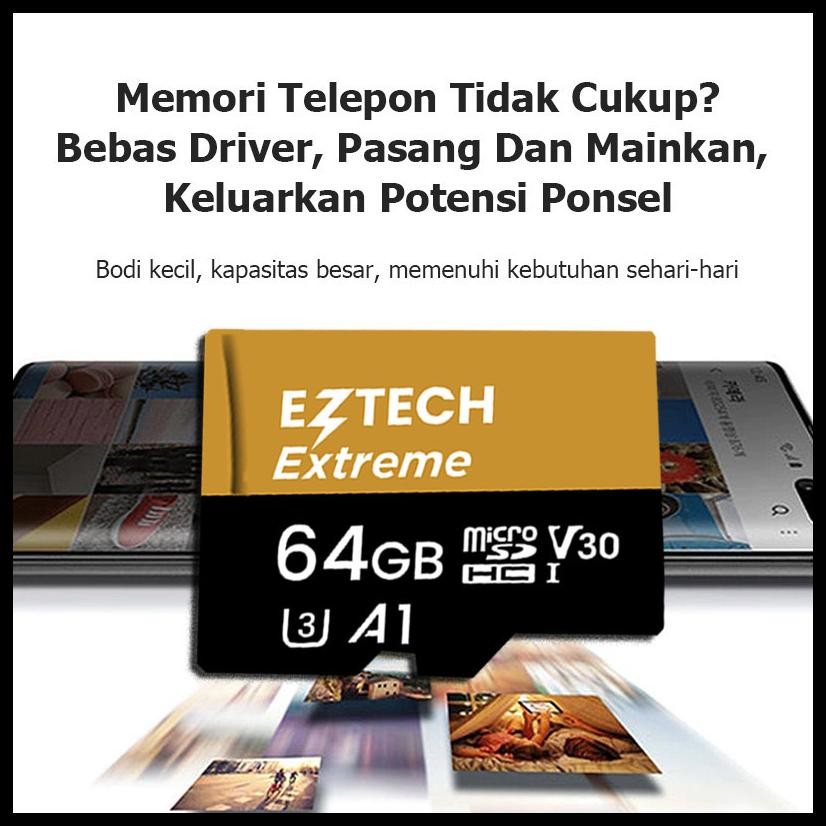 HIGHSPEED MEMORY CARD HP KARTU MEMORI 32GB/64GB/128GB SDCARD 240MBPS ORIGINAL [EZTECH]