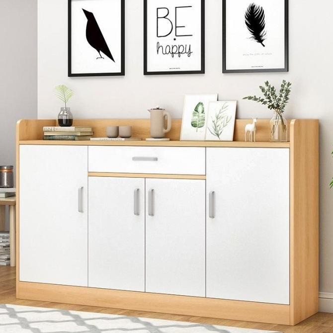 Rak Sepatu Anti Debu Kayu Lemari Susun Sepatu Rak Sepatu Serbaguna Pintu Kaca