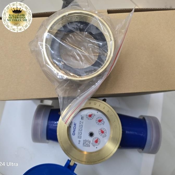 Water Meter Onda Brass 2" Screw / Meteran Air Onda  2 Inch Drat Pam Pdam