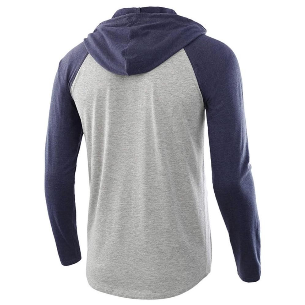 Kaos Pria Original Lengan Panjang Bertopi Kaos Hoodie Lengan Panjang