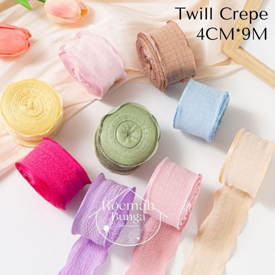 

Roll 4Cm 9M Pita Twill Crepe Buet Bunga Erajinan Tangan Ribbon Rb0