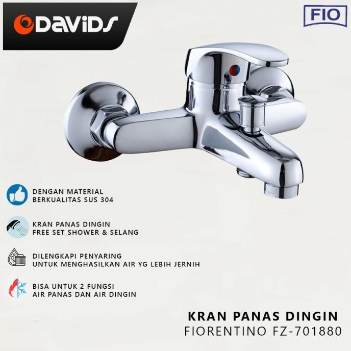 KRAN PANAS DINGIN KERAN AIR BATH MIXER SHOWER SET SOWER STAINLESS