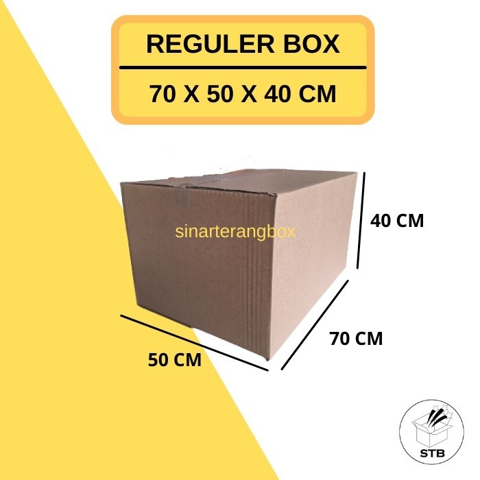 

70 X 50 X 40 CM KARDUS BOX POLOS KARTON PACKING JUMBO PINDAHAN DUS COKLAT BARU