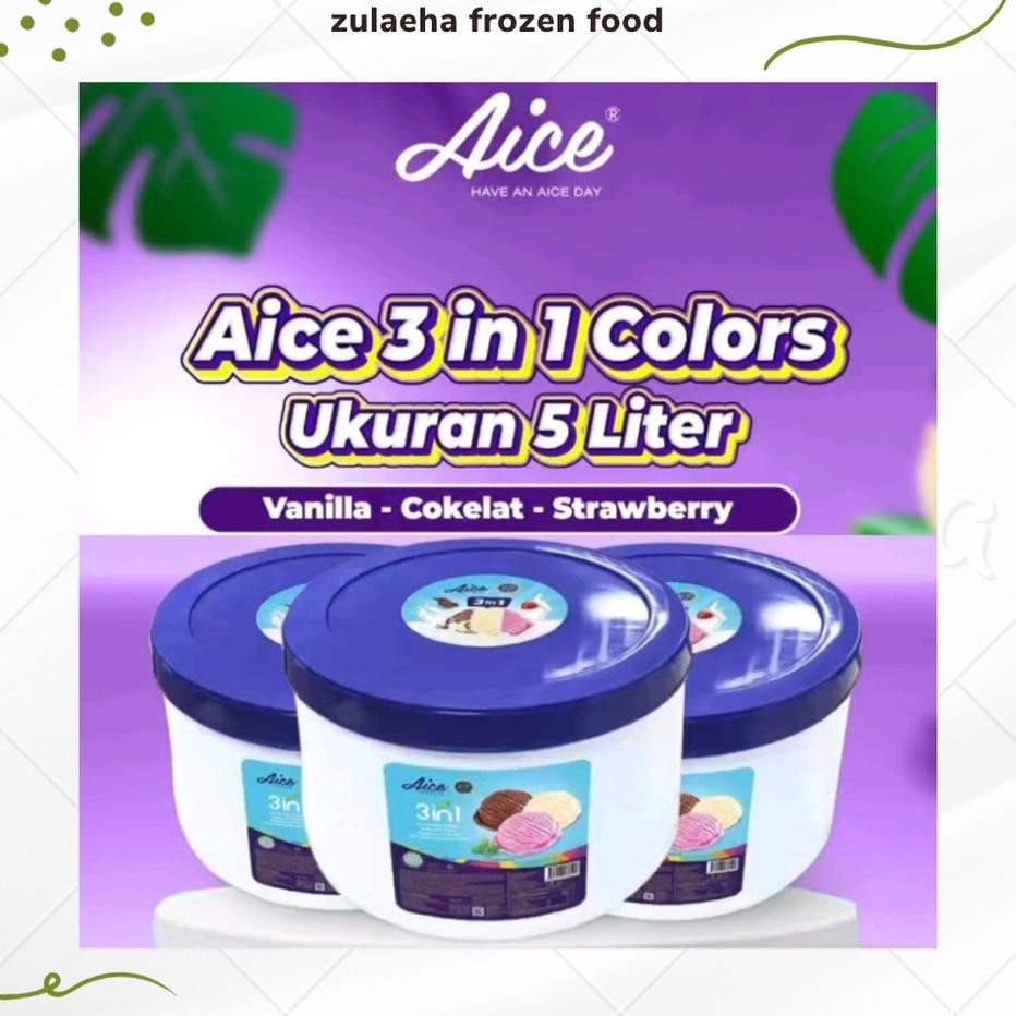

Aice Ice Cream 5 Liter E Rim Aice 3In1 Uuran 5 Liter