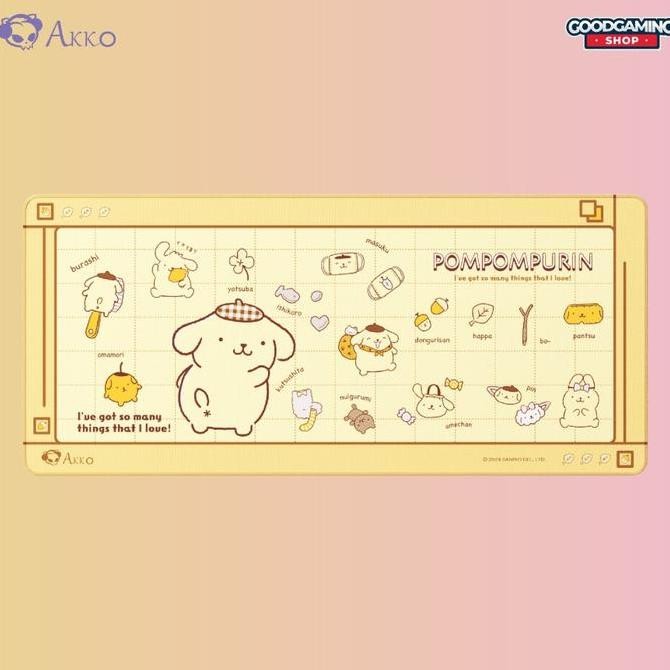 Murah AKKO Mousepad Limited Edition Pompompurin / Cinnamoroll / Wasteland Survival / King's Avatar-Y