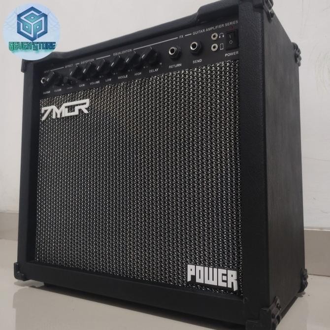 Ampli Gitar Bass 8Inch Custom Marshall Spek Lengkap Suara Mantap  Hitam Amplifier Metal Original