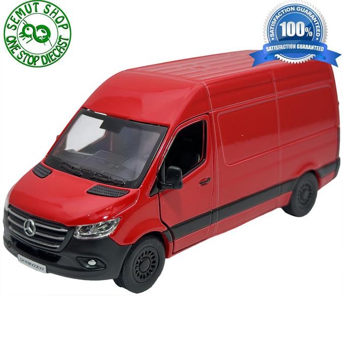 TERSEDIA Kinsmart Mercedes-Benz Sprinter miniatur mobil Van Mercedes sprinter