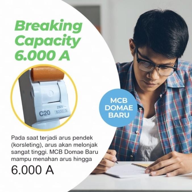 Diskon Mcb 4A Schneider Hijau Domae / Mcb Sneider 4 Ampere 1 Phase 100% Ori