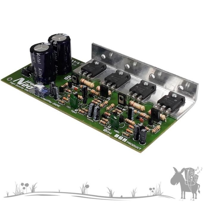 Kit Power Amplifier Ampli Stereo N Force 200 100X2 Bell Bgr Original