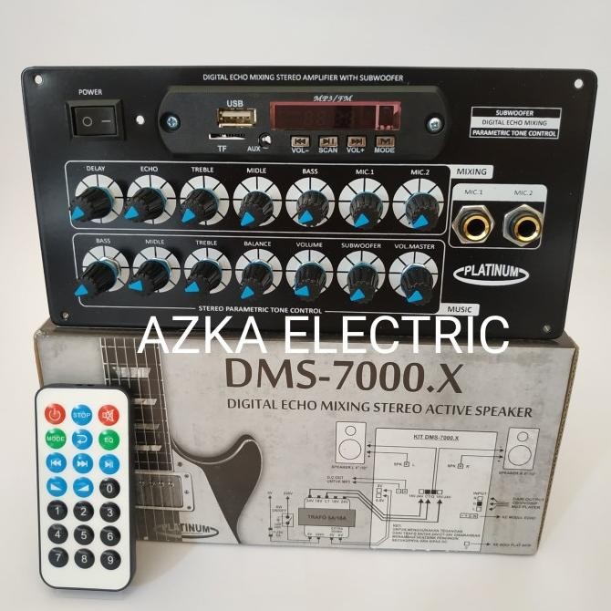 Kit Amplifier Speaker Aktif Bluetooth Plus Digital Echo Mixing Dms7000 Original