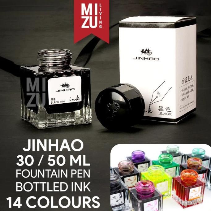 

JINHAO 5001 Fountain Pen Ink 50ML Bottle Tinta Pen Water Resistant by Radhiant official