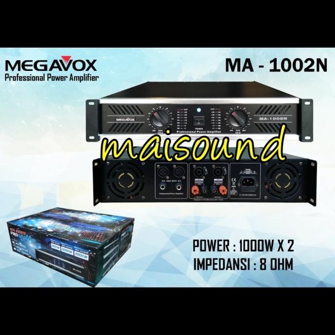 Power Amplifier Megavox Ma 1002 Baru Ampli Megavox Ma 1002N Ma1002 Ori Original