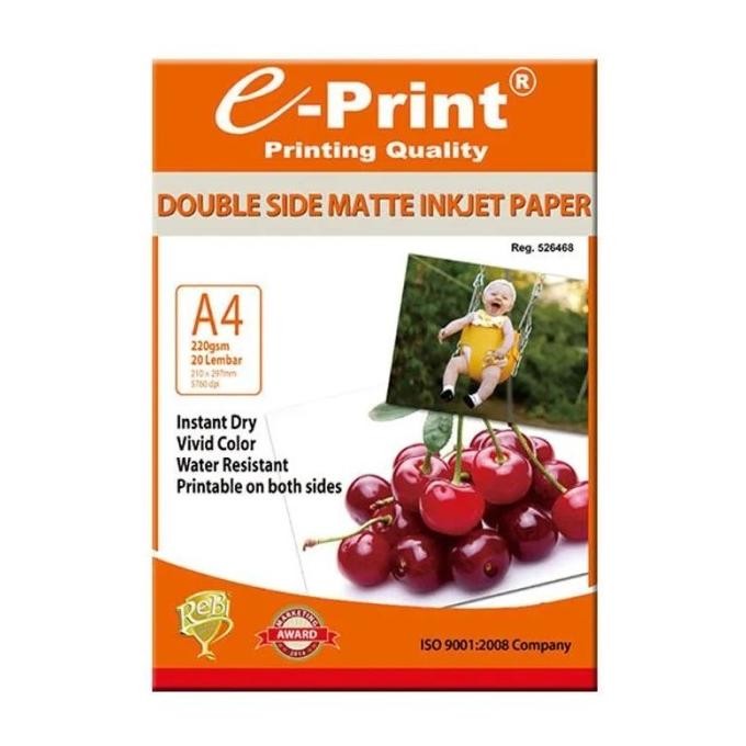 

Kertas Foto Matte Inkjet Photo Paper Dop 2 Sisi Best Seller
