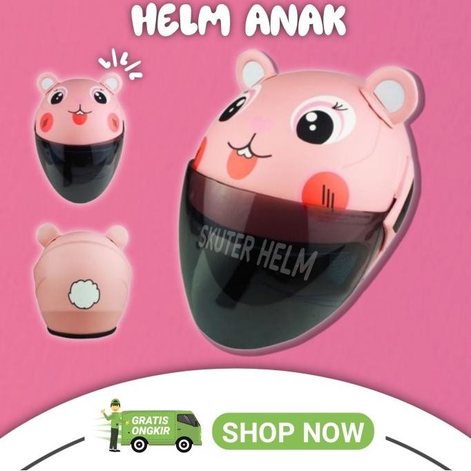 Helm Anak SNI Motif Karakter Lucu Kekinian SNI