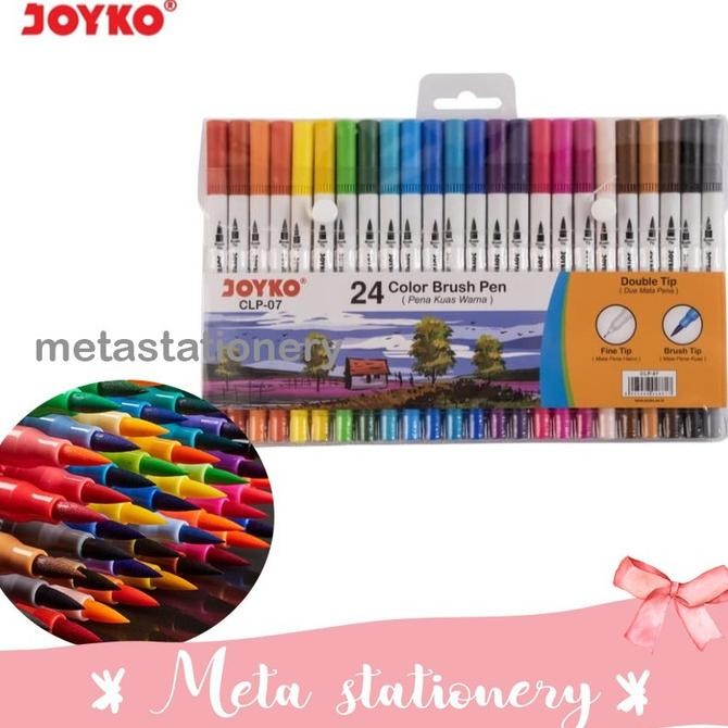 

Dual Brush Pen Joyko 24 warna CLP-07 by Radhiant official
