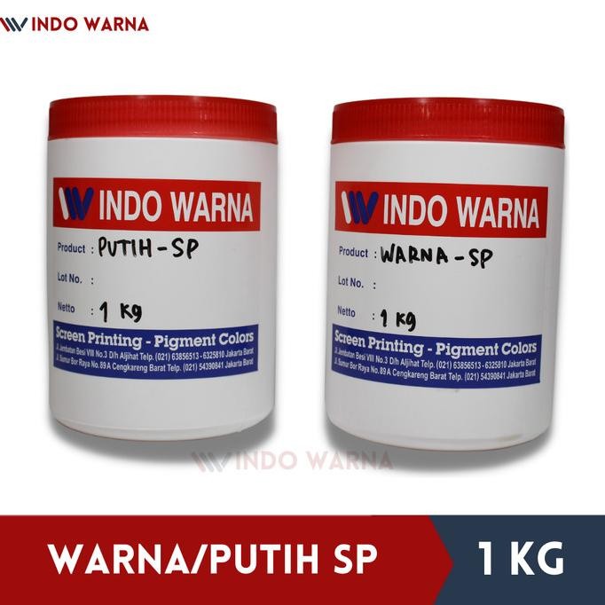 

Cat Sablon / Pasta Sablon Rubber - WARNA/WHITE SP - 1kg by Radhiant official