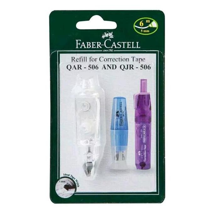 

Refill Correction Tape Faber Castell QJR-506/QAR-506/QBR-506/QDR-506 al at by Radhiant official