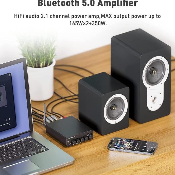 Fosi Audio Bt30D Pro 2.1 Channel Hi-Fi Bluetooth Power Amplifier Original