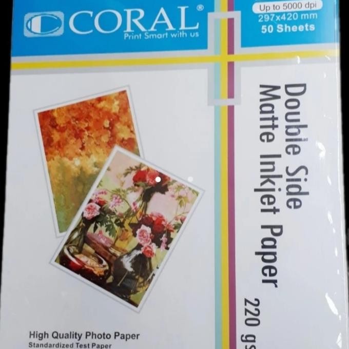 

Kertas Coral Double Side Matte Paper A3 220 Gsm Terbaru