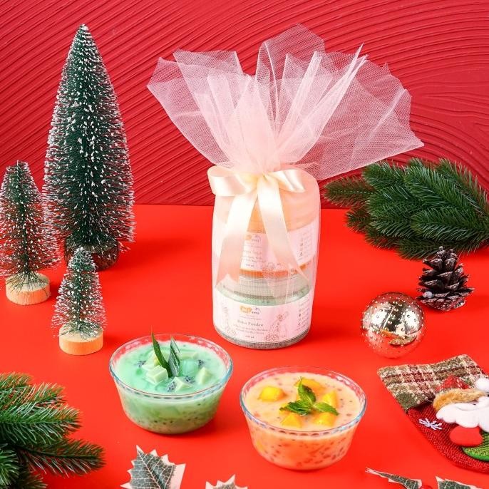 

Christmas Hampers / Parcel Natal Dessert Mango Sago & Buko Pandan