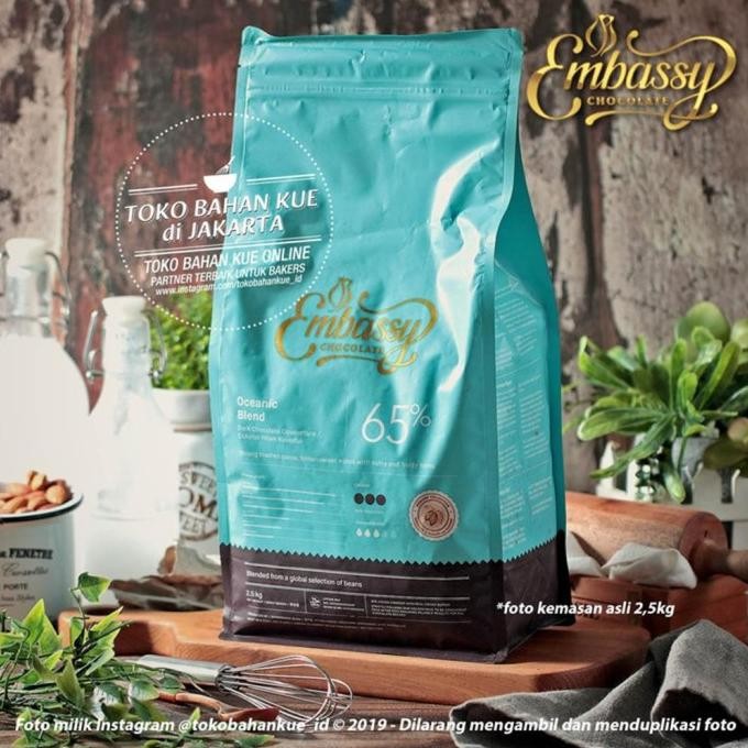 

TERSEDIA Embassy Chocolate - Oceanic Blend 65% 500gr Dark Couverture Cokelat