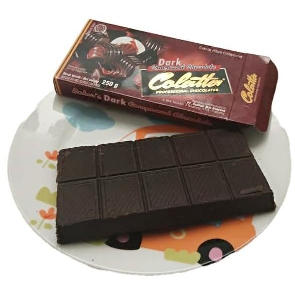 

TERSEDIA Cokelat Colatta Dark Chocolate Compound Coklat Batang 250 gr