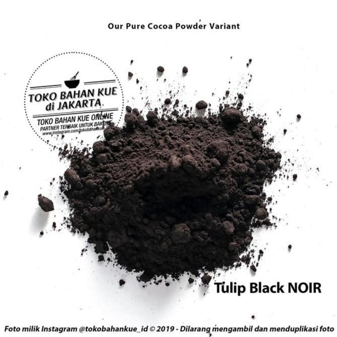 

TERSEDIA Tulip NOIR Cocoa Powder 250gr Coklat Bubuk Hitam Gurih Purecocoa Noir