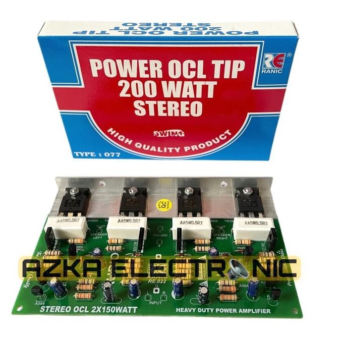 Kit Power Amplifier Ocl 200 Watt Stereo Original