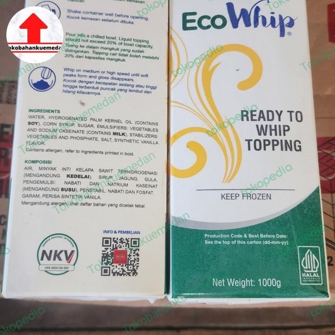 

TERSEDIA Rich's ecowhip 1kg