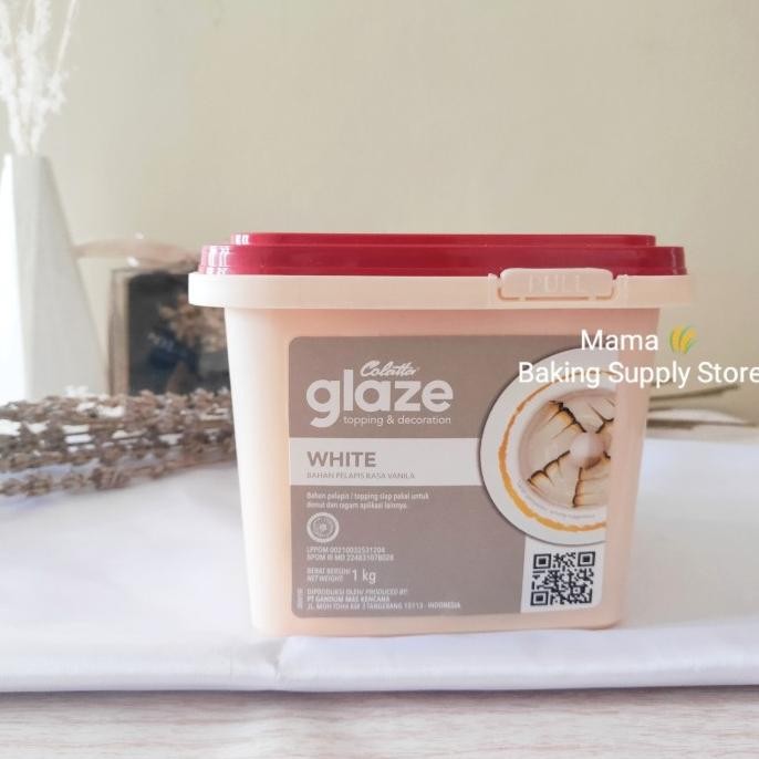 

TERSEDIA COLATTA Glaze Glazing White Chocolate Putih Sauce Topping Glaze 1 kg