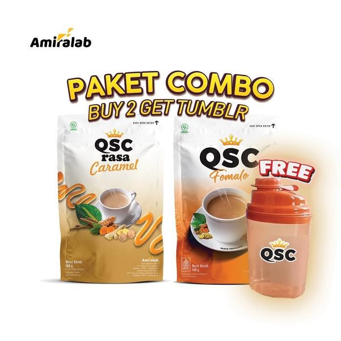 

Terlaris Paket Combo (Free Tumbler) Qsc Female X Qsc Rasa Caramel Lancarkan SiklusWanita Halal&Bpom