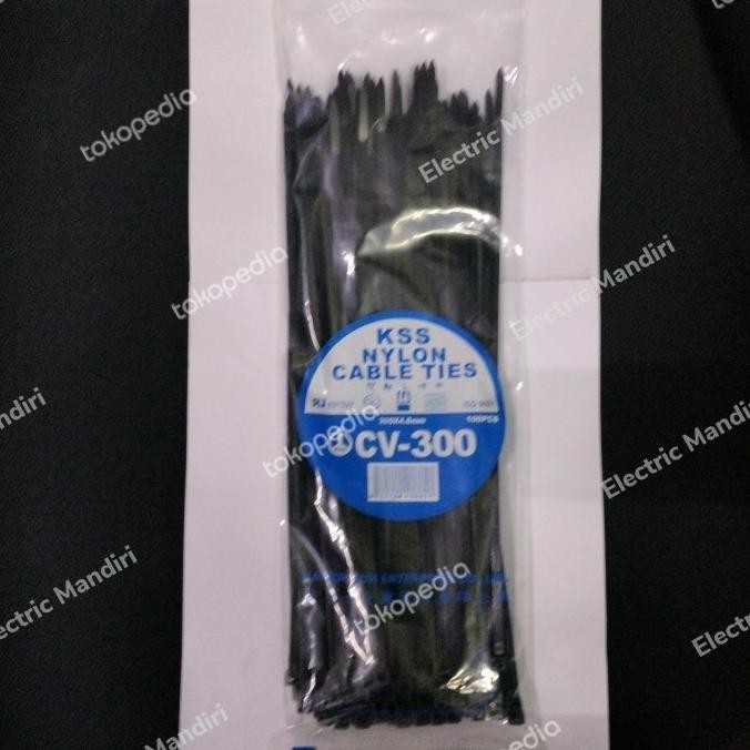 

KSS NYLON CABLE TIES CV-300/ 30CM X 4,8MM -HITAM murah