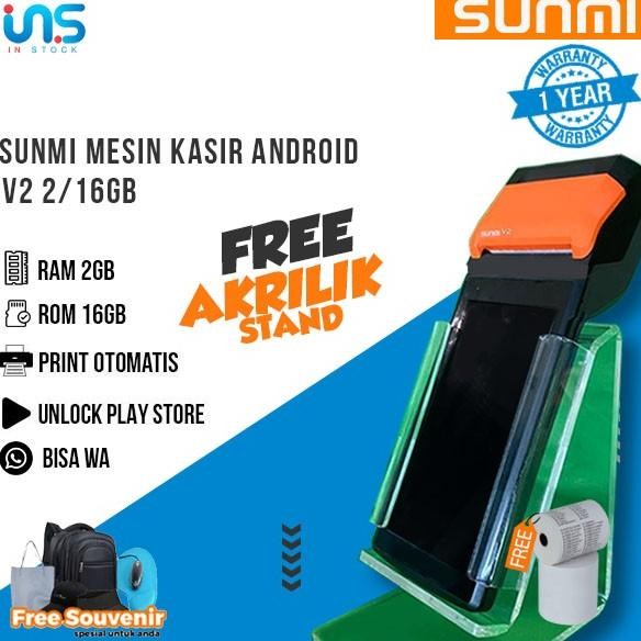 Sale Mesin Kasir Android SUNMI V2 4G+WIFI 2/16GB ORIGINAL