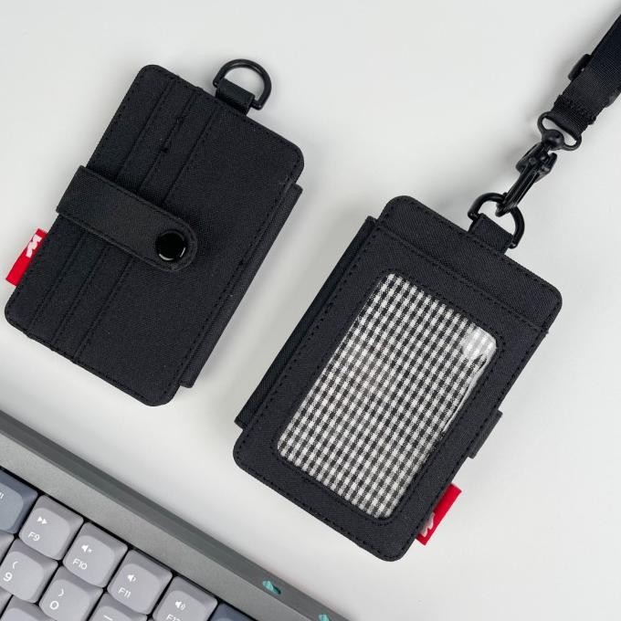 

ID Card Holder Kain Nametag Gantung Dompet Kartu Kalung Pria Wanita murah