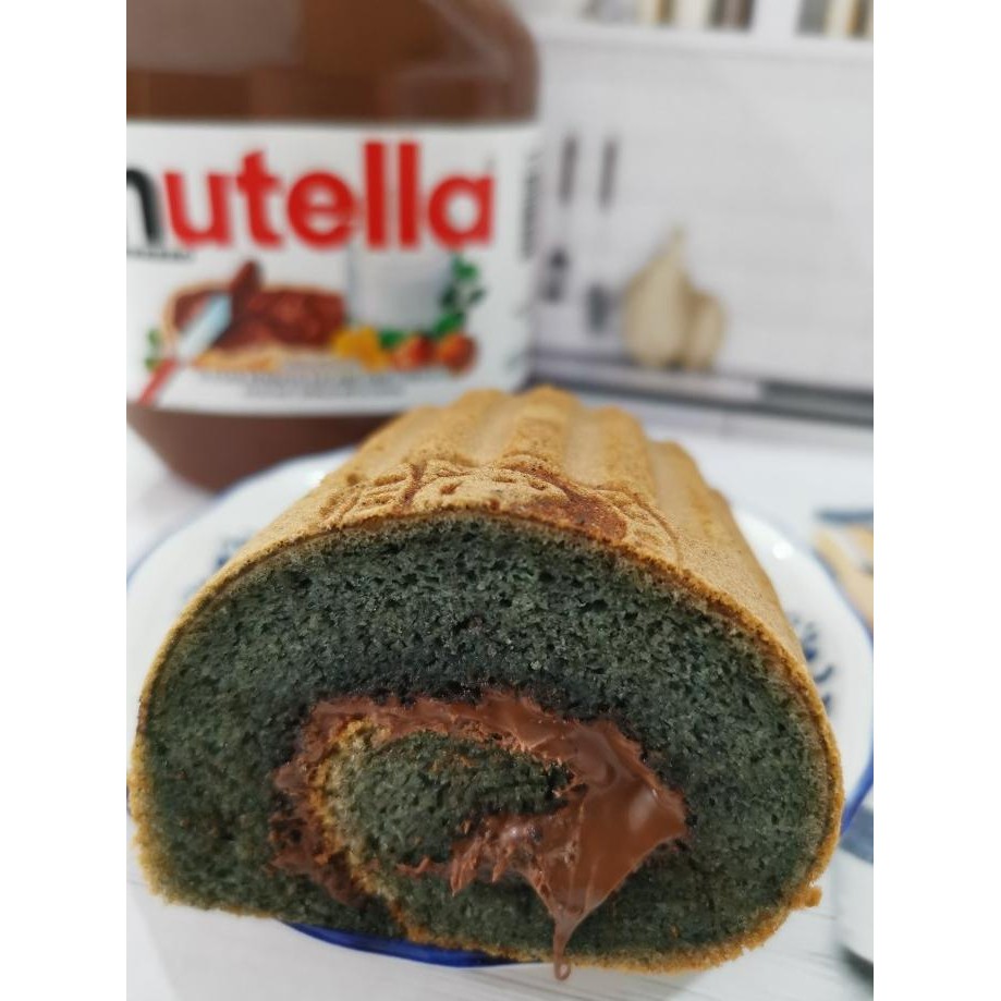 

Murah Bolu Gulung Ketan Hitam Isi Nutella / Ovomaltine