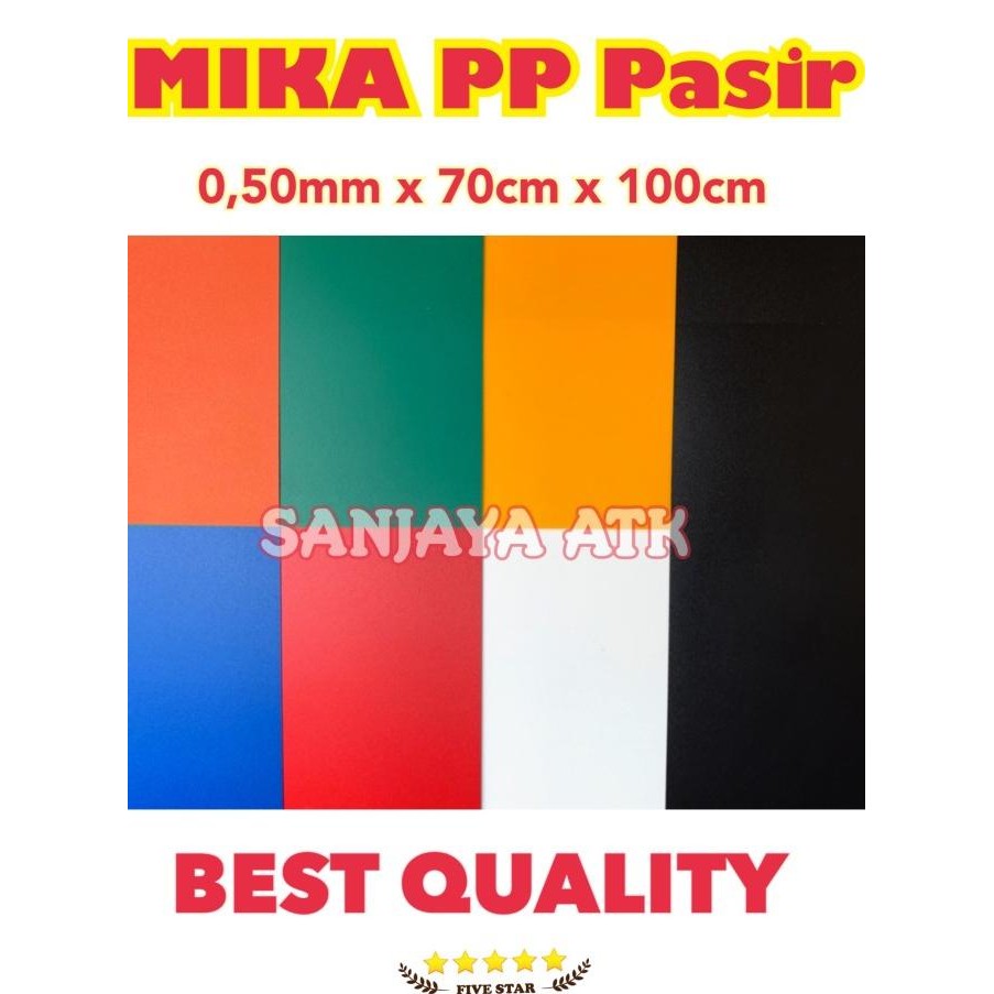 

MIKA PP WARNA 0.50MM x 70 CM x 100 CM murah
