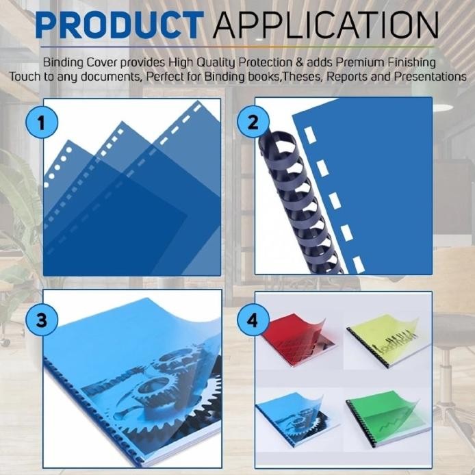 

Mika Film Transparant Binding Cover / Mika Jilid Plastik F4 / Jilid Cover Bening Transparant F4 / Cover jilid Plastik F4 murah