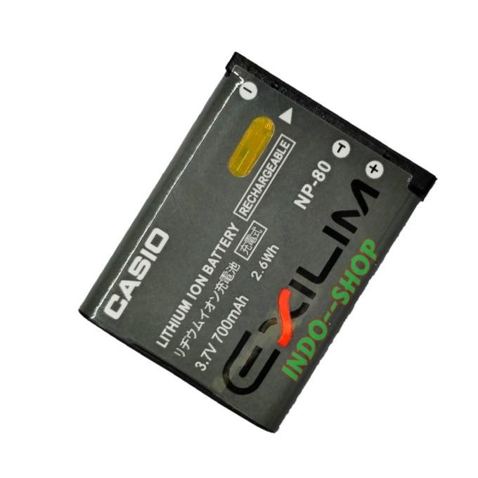 Ready - Battery Casio Batre Exilim EX-G1 H5 Baterai Np-80 H50 H60 JE10 N1 Batrai N10 N2 N20 N5 N50 S