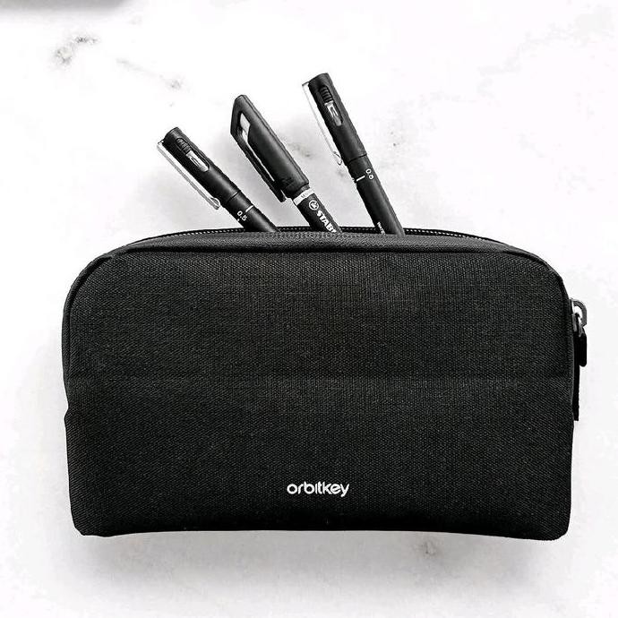 

Pencil Case Orbitkey Black Original Tempat Pensil Stationery