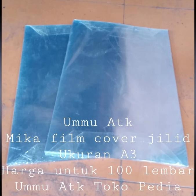 

plastik mika cover jilid bufalo ukuran A3 isi untuk 100 lembar murah