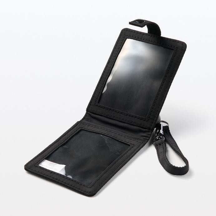 

Muji Self-standing Nylon card holder/lanyard with retractable buckle - Name Taq/ID card Holder dgn tali tarik dan dpt diberdirikan diatas meja - Card Case Reel murah