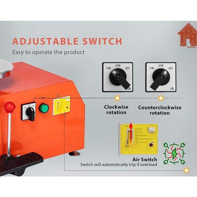 Murah Electric Pottery Wheel / Mesin Putar Tanah Liat 350W Clay-On C3525Tp
