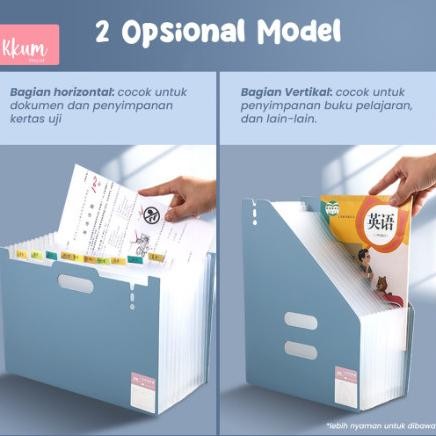 

Standing file A4/ File folder document bag/ Tas dokumen file 13 sekat murah